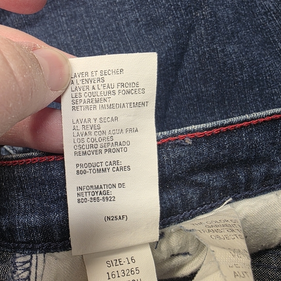 Tommy Hilfiger Blue Denim Jean Skirt Size 16 - Picture 9 of 10